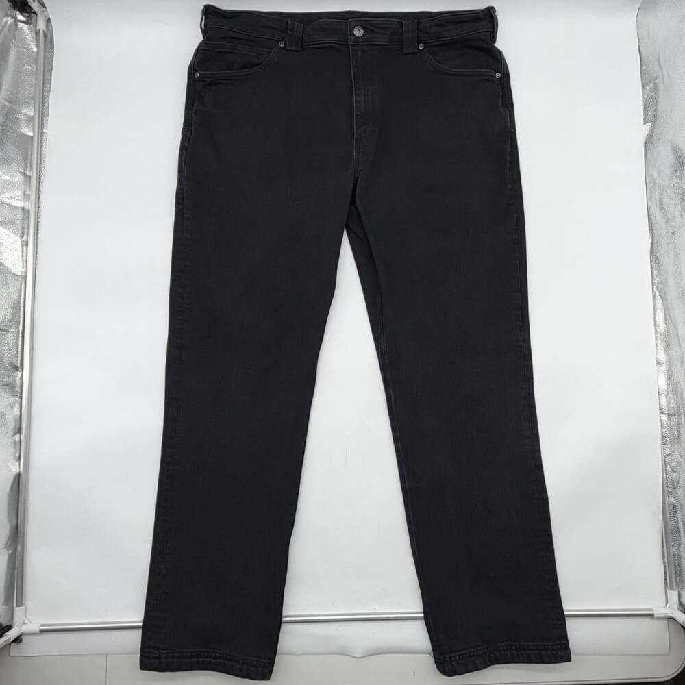 Duluth Ballroom Double Flex Standard Fit Size 40x32 Black Stretch Denim Jeans